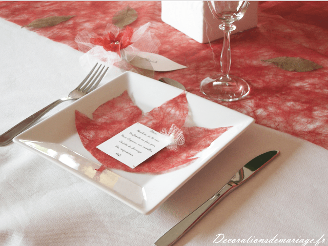   décoration mariage table loisirs créatifs faire soi même bricolage thème automne marque place aster fleur d'automne