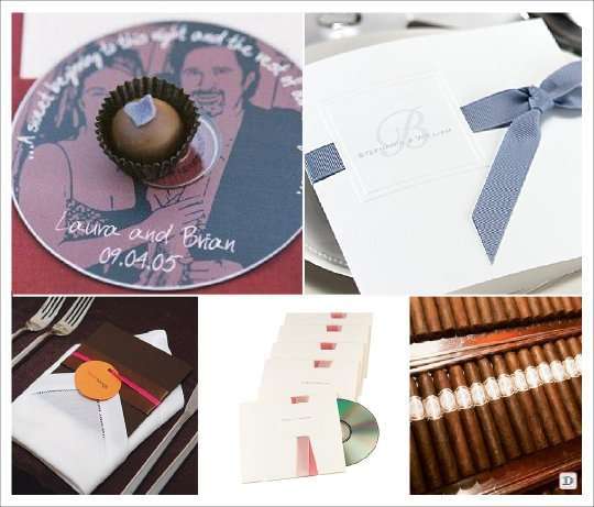 cadeaux invites mariage cd cigare