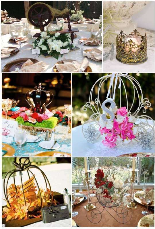 mariage contes de fee decoration table