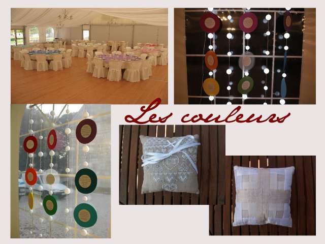   contribution décoration table  mariage thème les couleursplan de table lumineux décoration salle coussin alliance