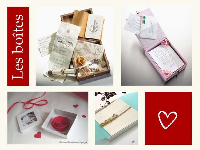 faire part original boite mariage mer