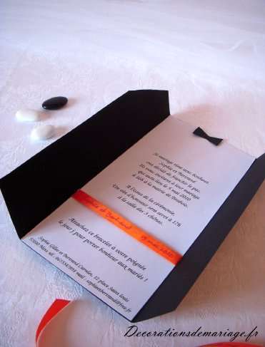 faire part mariage costume