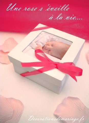 faire part naissance boite