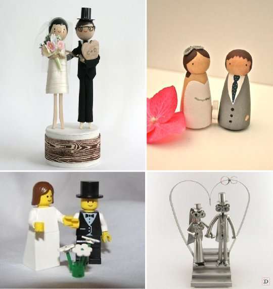 figurine mariage_gateau_lego_bois figurine mariage_gateau_lego_bois