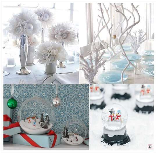 mariage hiver decoration table centre de table boule a neige aquarium tulle mariage hiver decoration table centre de table boule a neige aquarium tulle