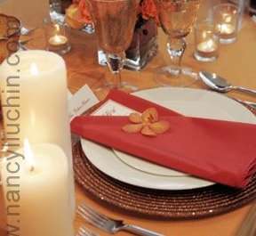 décoration mariage idées thème hiver montagne pliage de serviette veste