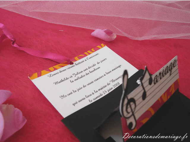 décoration mariage idées thème musique faire part piano décoration mariage idées thème musique faire part piano noir et fuchsia