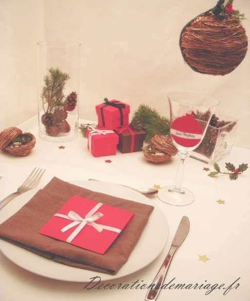 table décoration noel