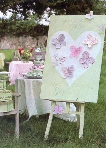 plan de table mariage chevalet papillon