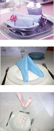  pliage de serviette berceau colombe sucre d'orge