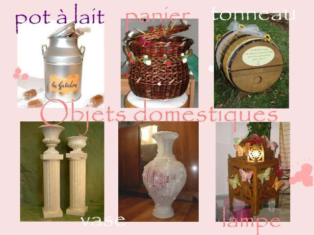   urne de mariage pot à lait panier corbeille lampe oriental vase médicis tonneau vin