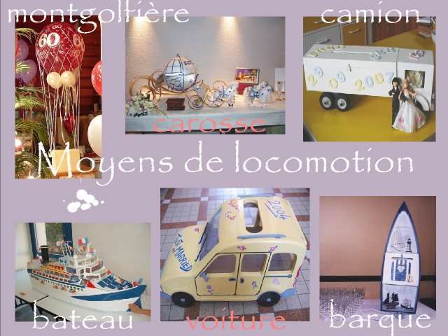  urne de mariage loisirs créatifs carosse contes de fée camion montgolfière ballon bateau mer voiture barque marais 