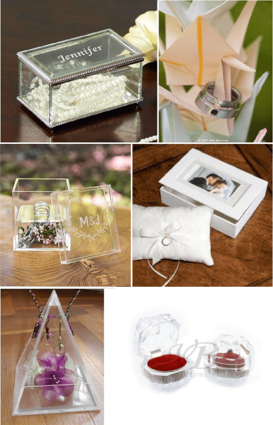 porte alliances en verre grave etui en plastique transparent boite origami