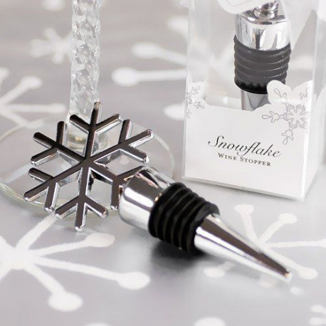 Bouchon stopper  flocon cadeau mariage