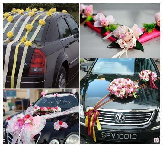 Décoration de mariage, voiture fleurs en papier - Marie Claire